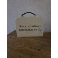 Kraamcadeau - koffer met knuffel